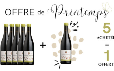 Cuvée Sans Soufre Ajouté : 5 bouteilles achetées = 1 bouteille offerte !